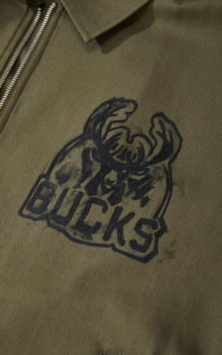 杰克琼斯秋季新款NBA联名略宽松时尚潮流百搭舒适尖领长袖夹克男 商品图4