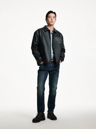杰克琼斯春季新款字母刺绣趣味贴布装饰基础版型潮酷棉服外套男款 商品图2