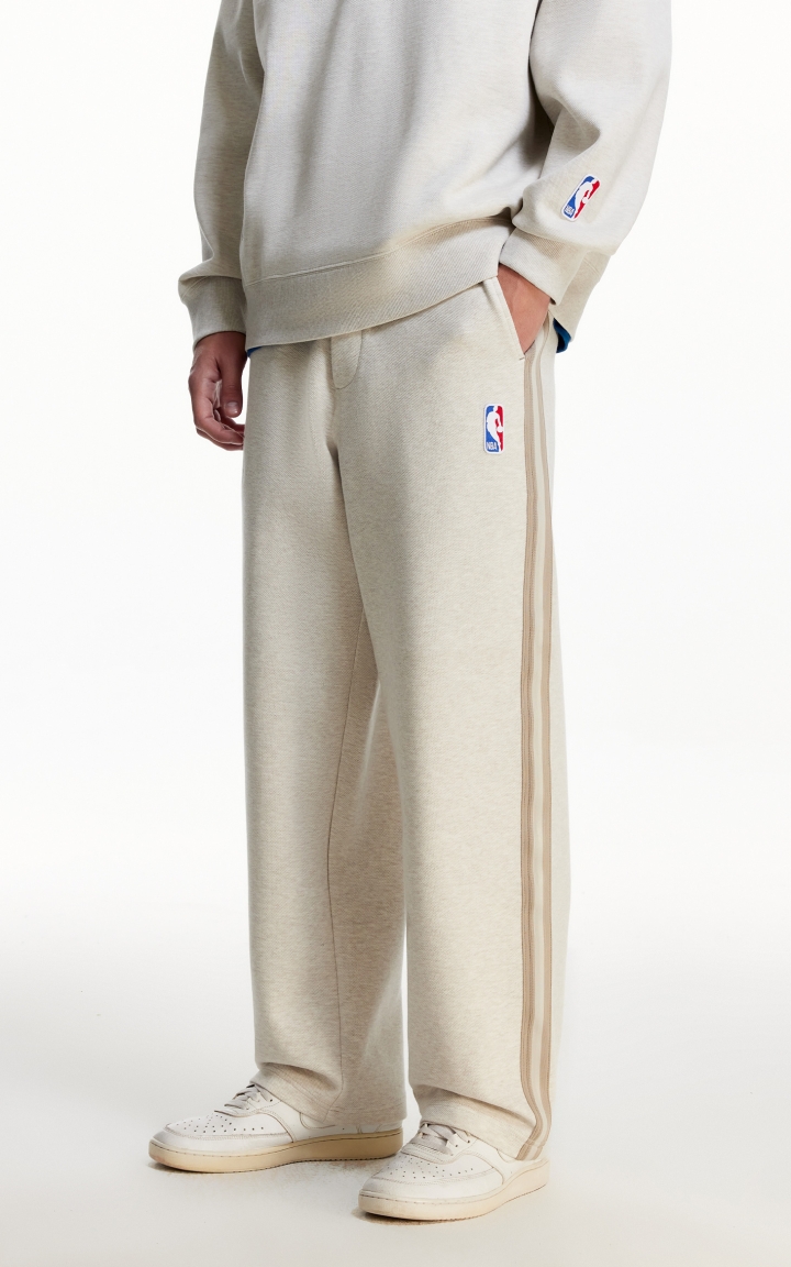杰克琼斯NBA联名款春季潮流百搭logo刺绣贴布宽松休闲裤长裤男款 商品大图