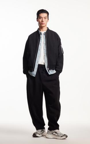 杰克琼斯春季潮流百搭舒适休闲时尚简约廓形棒球服领夹克外套男装 商品图2
