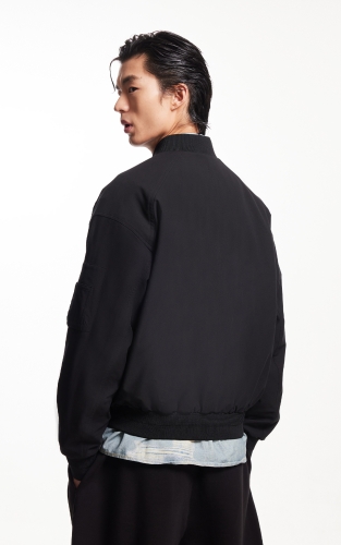 杰克琼斯春季潮流百搭舒适休闲时尚简约廓形棒球服领夹克外套男装 商品图3