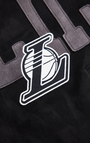 杰克琼斯NBA联名湖人队春季男士棒球领夹克刺绣贴布装饰运动款男 商品图4