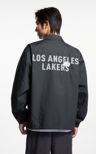 杰克琼斯NBA湖人队联名胸前字母刺绣舒适百搭潮时尚夹克外套男装 商品图3