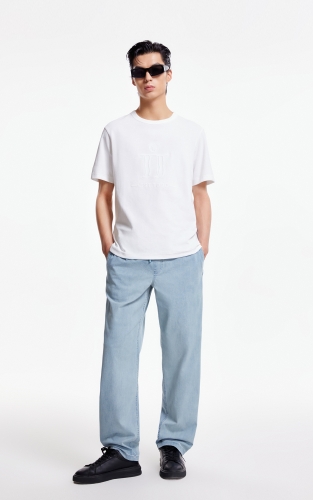杰克琼斯夏季男装牛仔裤凉感舒适亲肤弹力百搭潮时尚个性纯色裤子 商品图2