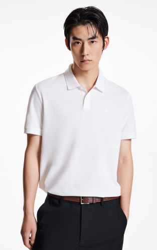 杰克琼斯男装秋季POLO衫上衣时尚百搭翻领立体字母胶印流行 商品图1