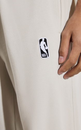 杰克琼斯NBA联名款男装秋季百搭字母纯棉长裤舒适束脚休闲裤裤子 商品图4