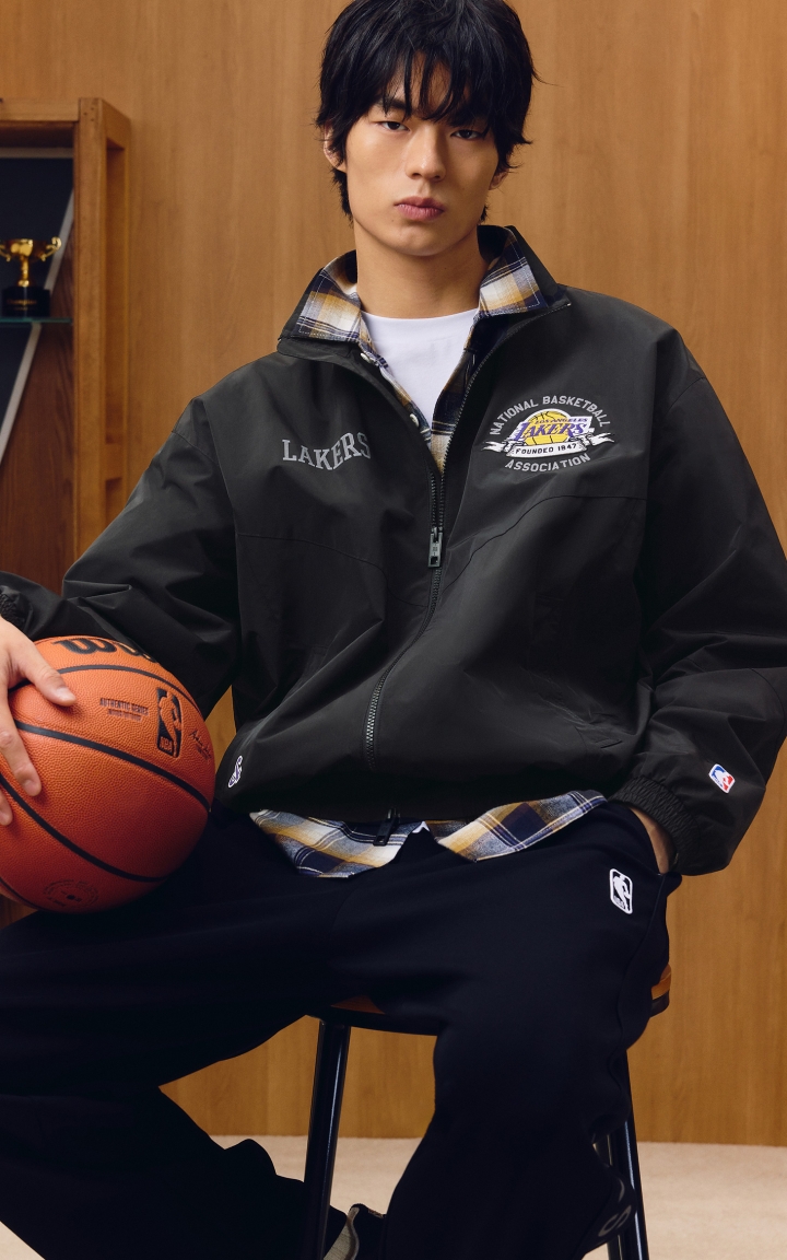 杰克琼斯NBA联名男装夹克时尚百搭胶印刺绣贴布宽松休闲立领外套 商品大图