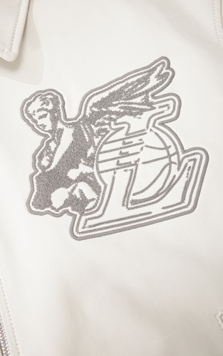 杰克琼斯春季新款NBA联名湖人队刺绣贴布潮流翻领夹克外套男装 商品图4