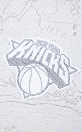 杰克琼斯NBA联名款男装秋季新款纽约队刺绣满印图案宽松圆领卫衣 商品图4