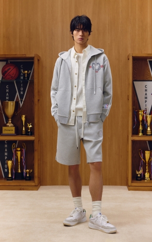 杰克琼斯NBA联名男装卫衣秋季新款刺绣胶印连帽开衫宽松外套上衣 商品图2