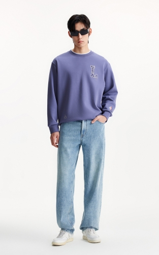杰克琼斯NBA联名男装卫衣秋季2025年新款刺绣贴布宽松圆领上衣 商品图2