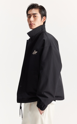 杰克琼斯男装秋冬新款立体字母刺绣休闲宽松翻领工装棉衣棉服外套 商品图1
