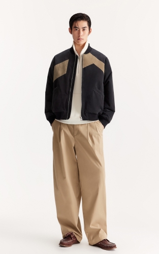 杰克琼斯男装冬季新款时尚拼色休闲保暖宽松棒球服棉衣棉服外套 商品图2