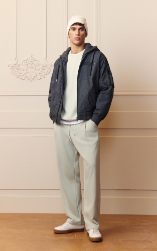 杰克琼斯男装棉服冬季2025年新款时尚刺绣logo宽松连帽保暖外套 商品图2