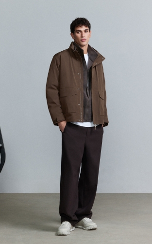 【AT系列】杰克琼斯男装冬季新款百搭立领棉服户外可拆卸上衣外套 商品图2