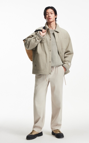 杰克琼斯男生秋季翻领宽松棉服2025年新款潮流百搭保暖上衣 商品图2
