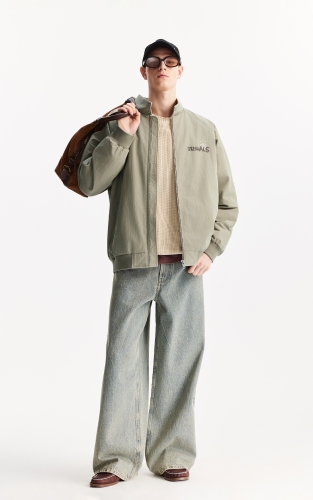 杰克琼斯2025年冬季新款男装时尚百搭宽松连帽棉服棉衣休闲外套 商品图2