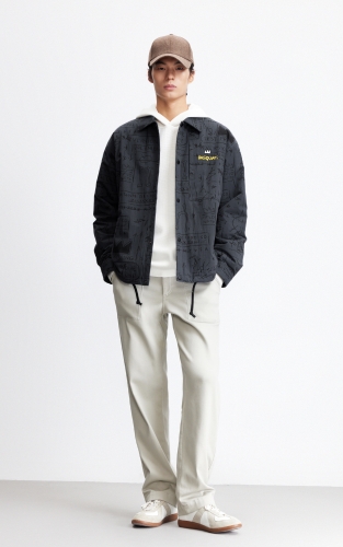 杰克琼斯秋冬季男装棉衣服宽松翻领常规BSQ联名刺绣时尚百搭潮 商品图2