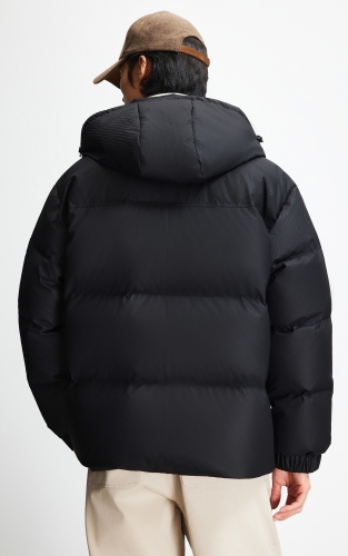 杰克琼斯男装羽绒服冬季新款印花简约纯色抽绳连帽宽松保暖外套 商品图3