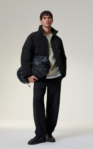 【AT系列】杰克琼斯冬季新款百搭立领宽松羽绒服户外防泼水外套 商品图2