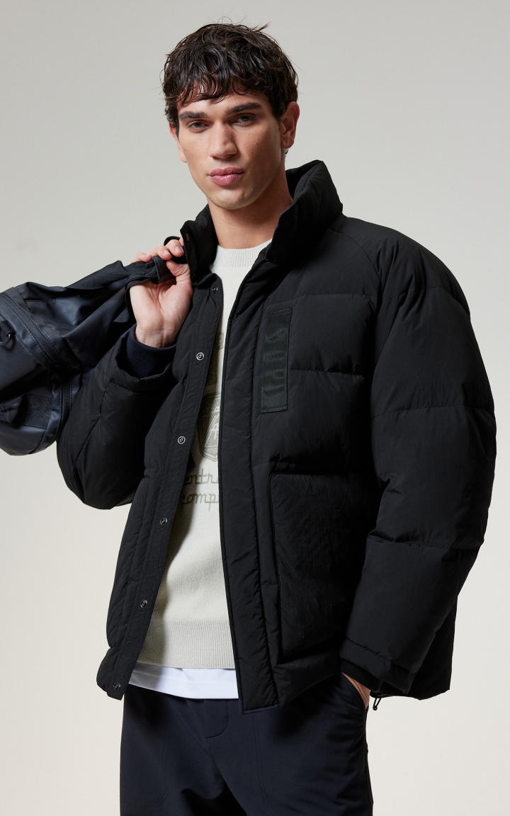 【AT系列】杰克琼斯冬季新款百搭立领宽松羽绒服户外防泼水外套 商品大图