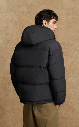 杰克琼斯男装冬季羽绒服抽绳连帽立体印花宽松日常百搭简约款外套 商品图3