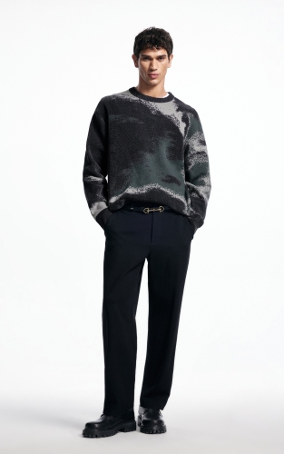 杰克琼斯秋冬季男装毛衣针织衫上衣宽松版型时尚百搭潮流衣身扎染 商品图2