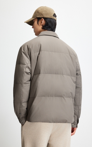 杰克琼斯男装羽绒服冬季新款简约纯色时尚贴袋翻领多色保暖外套 商品图3