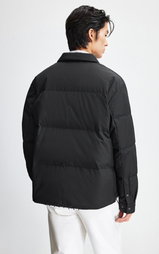 杰克琼斯男装羽绒服冬季新款简约纯色时尚贴袋翻领多色保暖外套 商品图3