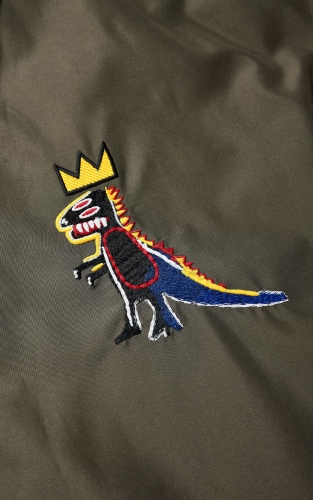 杰克琼斯秋冬季节男装羽绒服外套上衣略宽松立领BSQ联名图案潮 商品图4