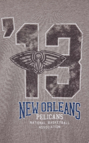 杰克琼斯男装秋季卫衣NBA联名款抽绳连帽口袋做旧纯棉长袖上衣 商品图4