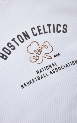 杰克琼斯NBA联名凯尔特人队男装冬季新款植绒贴布宽松圆领卫衣 商品图4