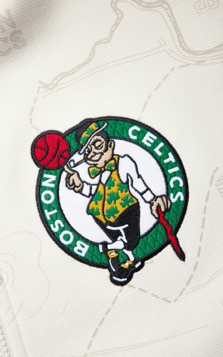 杰克琼斯NBA联名款凯尔特人队男装秋冬时尚满印休闲立领卫衣外套 商品图4