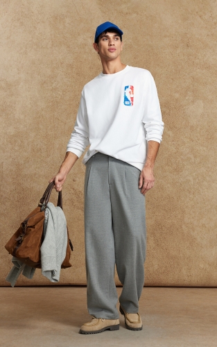 杰克琼斯男装NBA联名圆领卫衣宽松日常休闲百搭运动风长袖上衣 商品图2