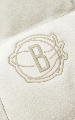 杰克琼斯NBA联名篮网队男装冬季马甲字母印花刺绣立领羽绒上衣 商品图4