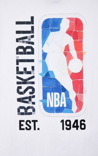 【NBA联名款】杰克琼斯男装春季T恤上衣休闲百搭胶印印花宽松 商品图4