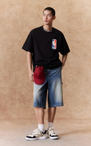 【NBA联名款】杰克琼斯男装春季T恤上衣休闲百搭胶印印花宽松 商品图2