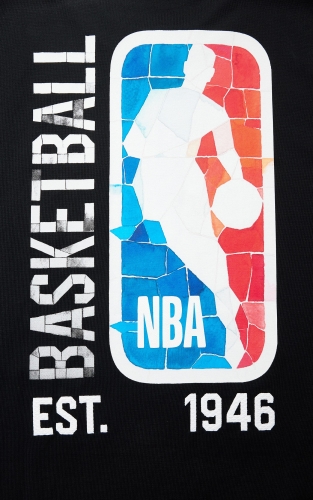 【NBA联名款】杰克琼斯男装春季T恤上衣休闲百搭胶印印花宽松 商品图4