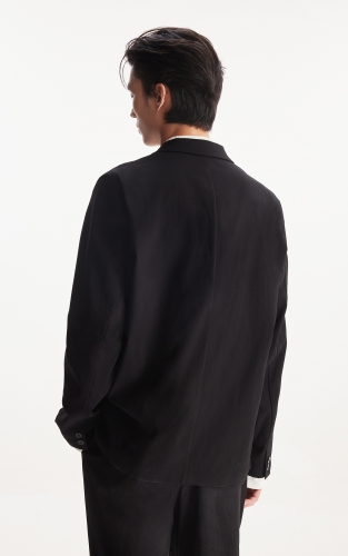 杰克琼斯男装春季西服外套商务通勤平驳领领型休闲百搭略宽松版型 商品图3