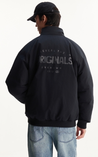 【抗粘湿】杰克琼斯男装春季羽绒服宽松舒适立领立体Logo刺绣 商品图3