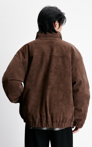 杰克琼斯男装2026年春季新款羽绒服字母刺绣通勤立领常规保暖外套 商品图3
