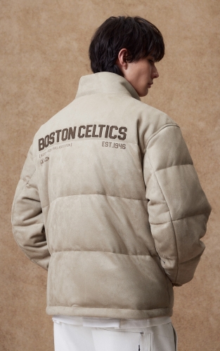 【NBA联名凯尔特人队】杰克琼斯男装春季新款休闲立领羽绒服外套 商品图3