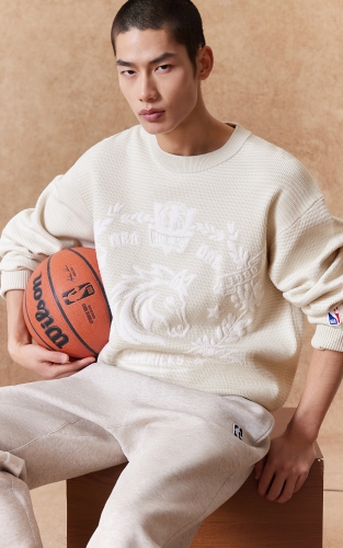 【NBA联名款独行侠队】杰克琼斯男装春季毛衣上衣撞色针织宽松 商品图1