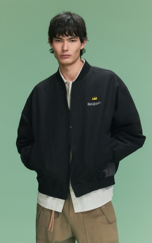 【BSQ联名】杰克琼斯男装春季新款棒球服时尚拼色休闲宽松夹克外套 商品图1