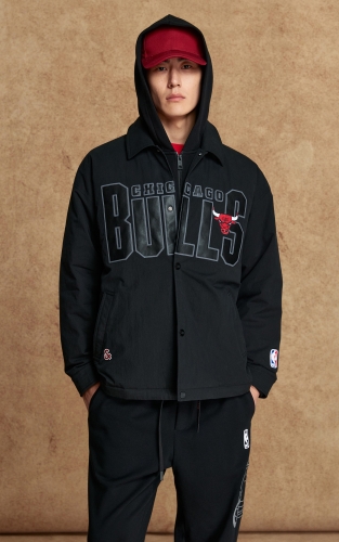 杰克琼斯NBA联名公牛队2025年冬季新款羽绒服男装百搭外套潮上衣 商品图1