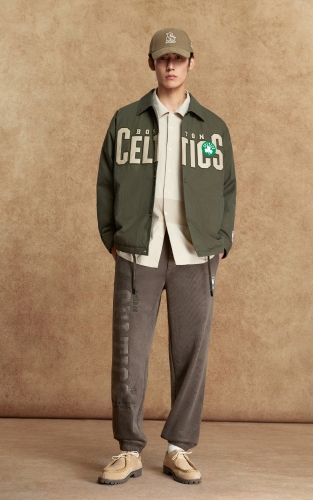 【NBA联名款凯尔特人队】杰克琼斯男装羽绒服外套刺绣贴布翻领 商品图2