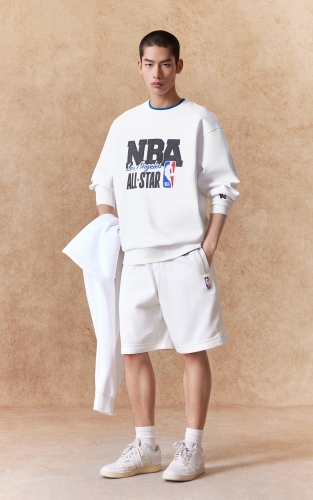 【NBA联名款】杰克琼斯春季男士卫衣上衣撞色刺绣百搭休闲宽松 商品图2