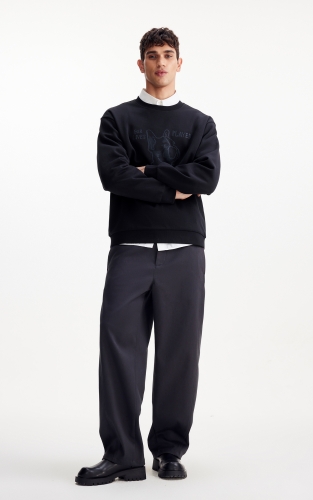 杰克琼斯2026年春季新款男装卫衣宽松圆领舒适长袖时尚百搭上衣 商品图2