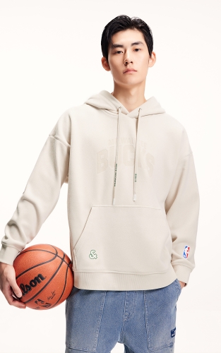 杰克琼斯NBA联名雄鹿队卫衣冬季新款时尚刺绣连帽宽松休闲上衣 商品图1