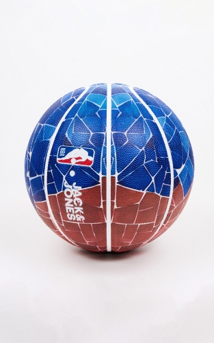 【NBA联名】杰克琼斯logo图案标准7号蜂巢纹路PU表皮专用气嘴篮球 商品图2